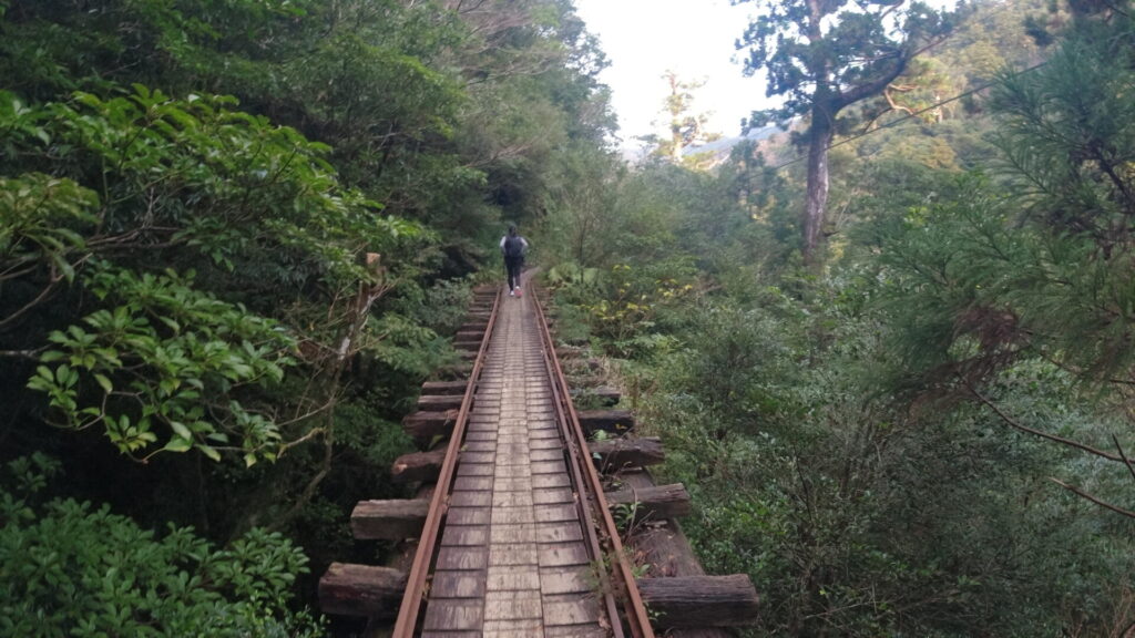 手すりの無い橋