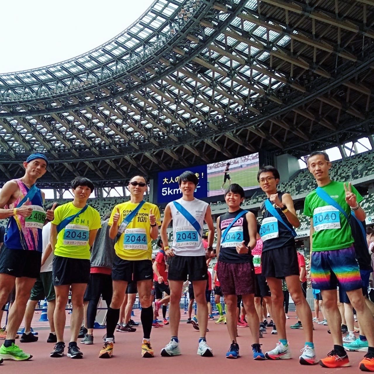 各チームの第1走者