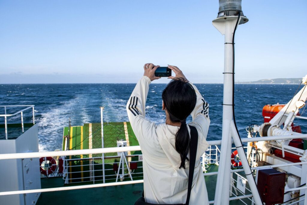 稚内から利尻島へ向かうフェリー