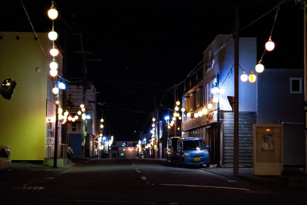 利尻島 沓形の提灯