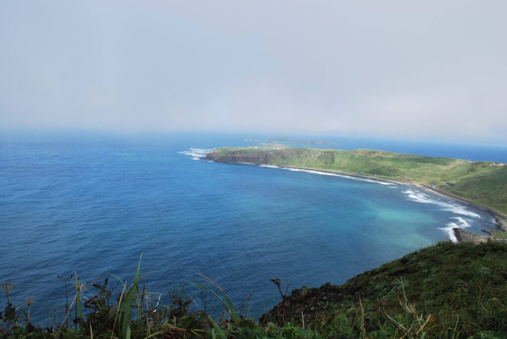 礼文島 ゴロタ岬へ向かう道