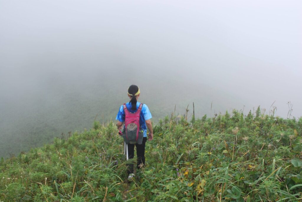 礼文島 澄海岬へ向かう道