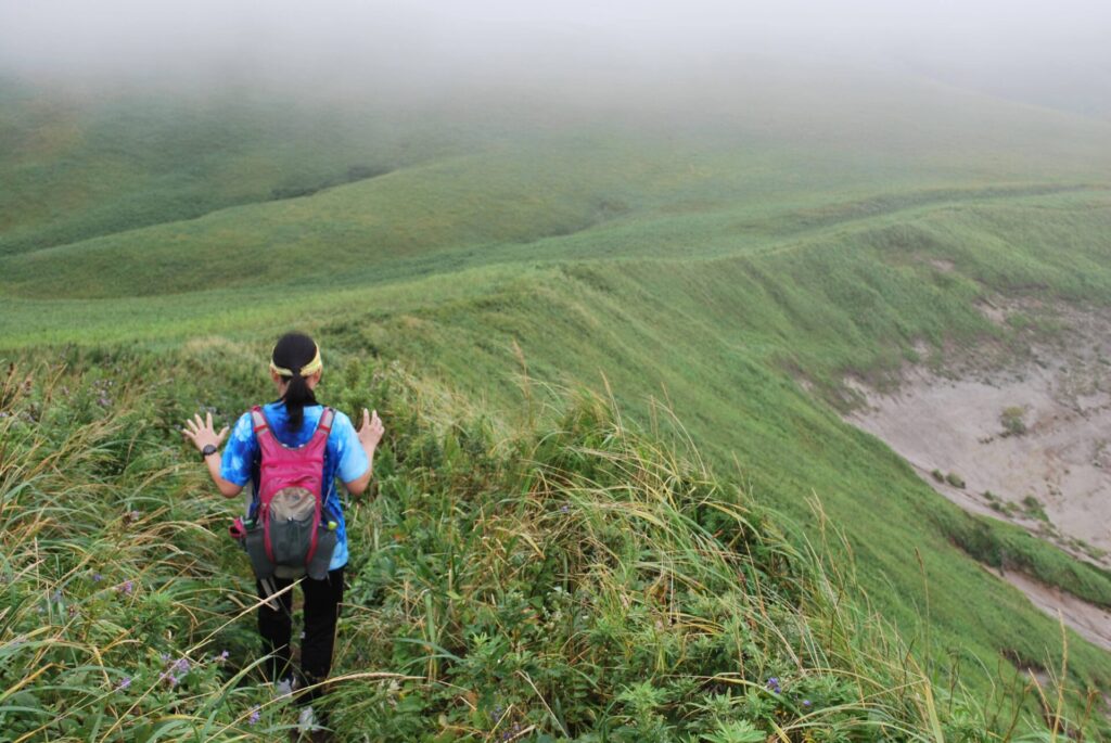 礼文島 澄海岬へ向かう道
