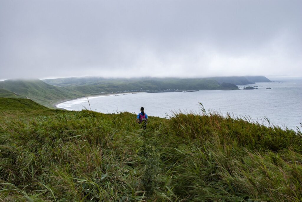 礼文島 澄海岬へ向かう道