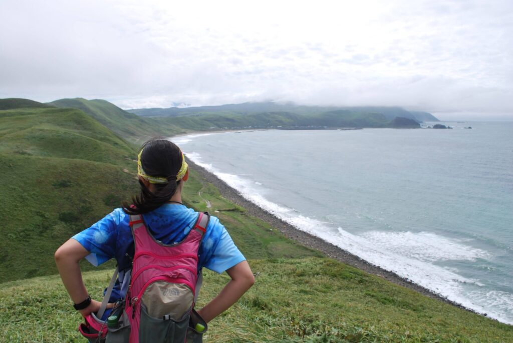 礼文島 澄海岬へ向かう道