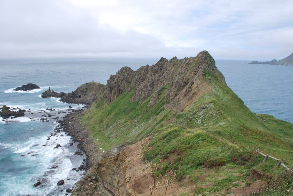 礼文島 澄海岬へ向かう道