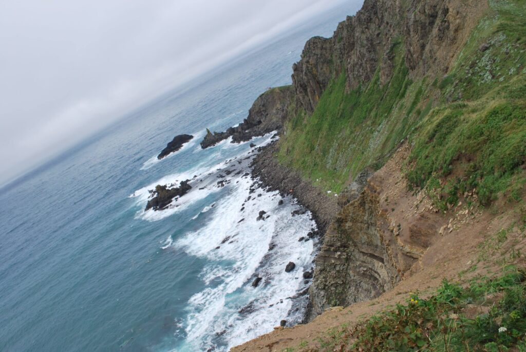 礼文島 澄海岬へ向かう道