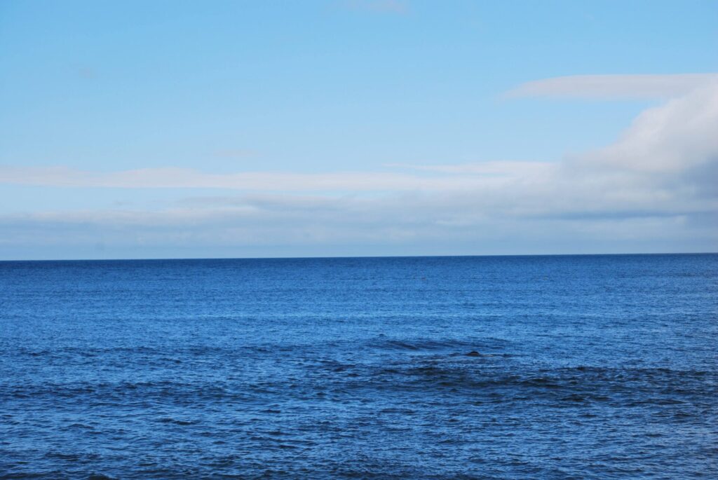 礼文島 晴れと曇りの境界線