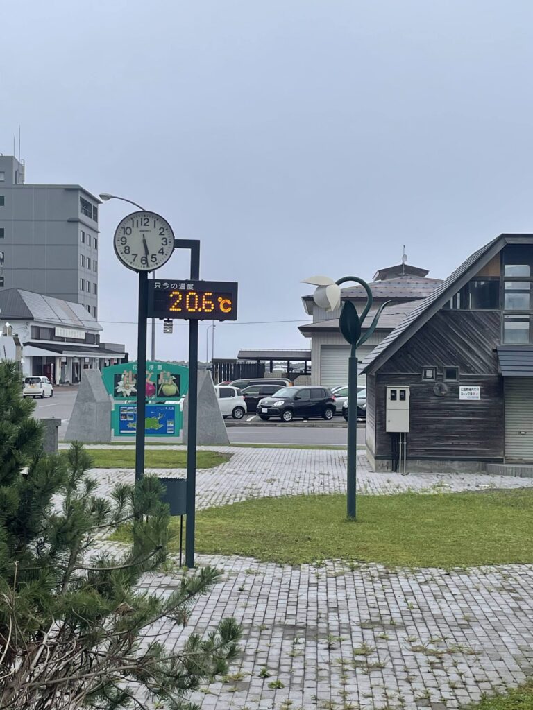 礼文島 気温計