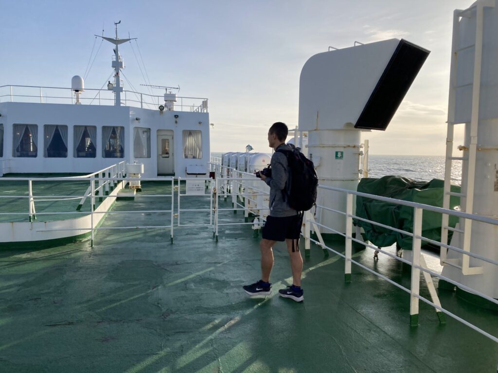 稚内から利尻島へ向かうフェリー