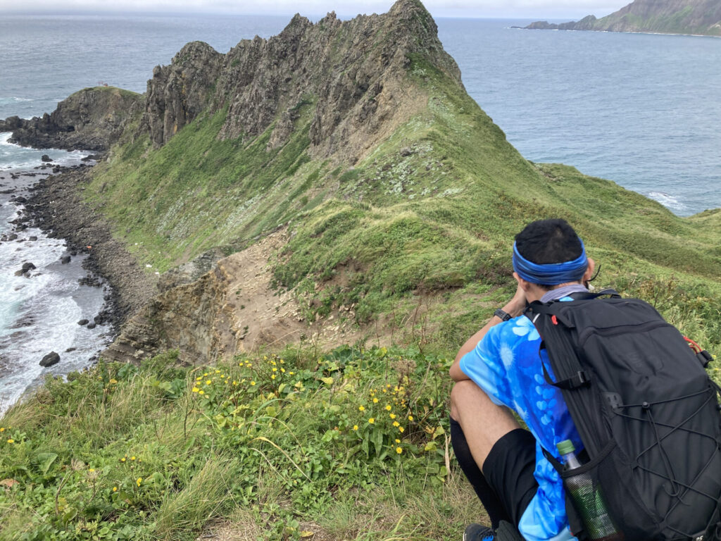 礼文島 澄海岬へ向かう道