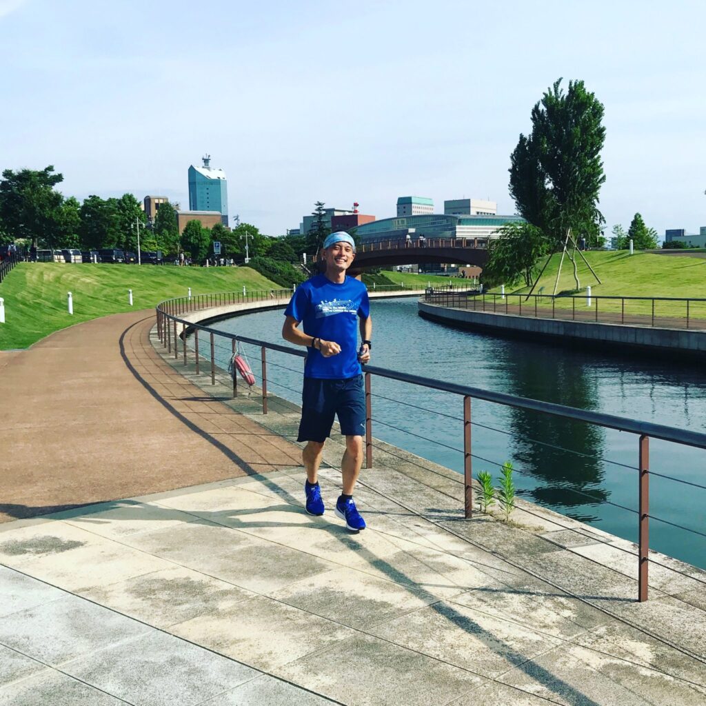 前日の練習で脹脛死んでてjogがやっと