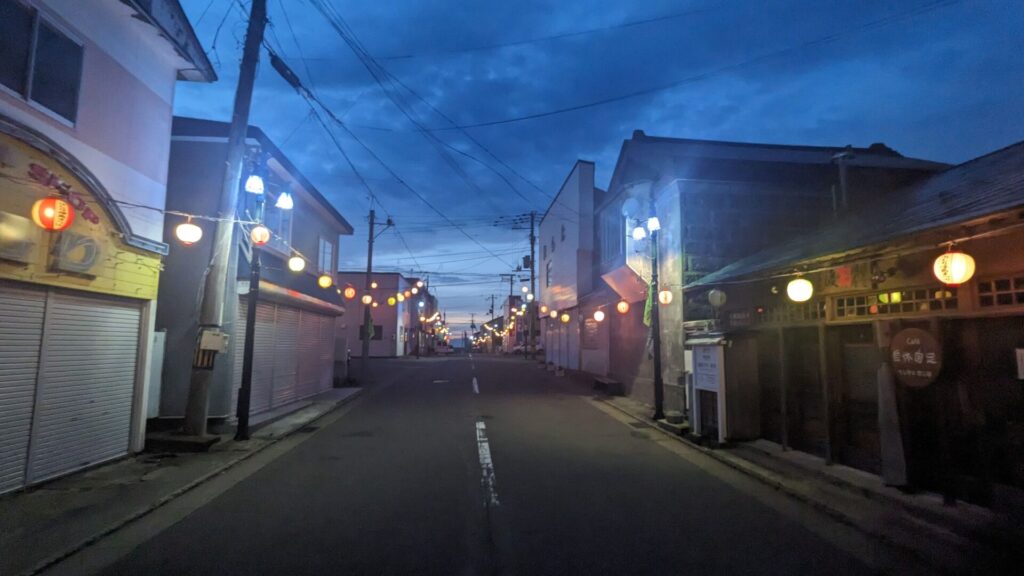 利尻島 沓形市街