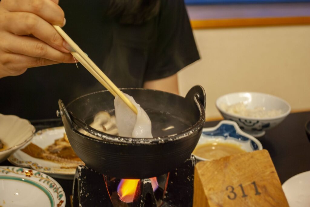 礼文島 旅館桜井 たこしゃぶ