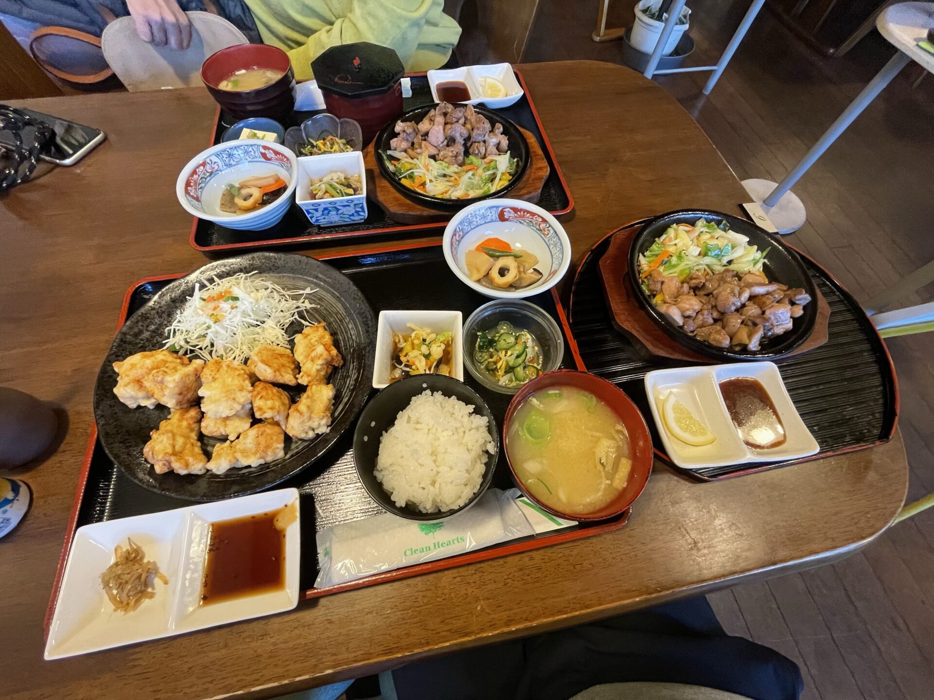 とり天定食+地鶏焼き単品