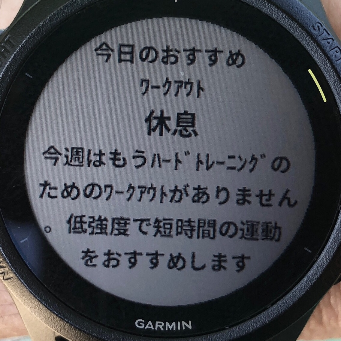 最近全然この表示無かったんだけどレース当日の出走前に労ってくる先生w