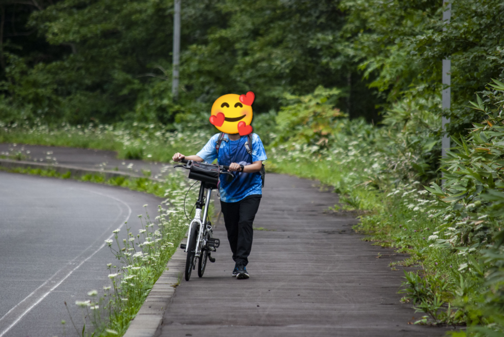 姫沼へ向かう坂